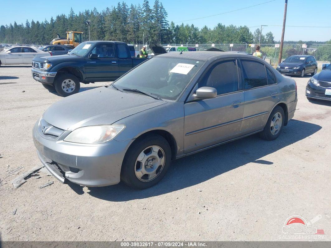JHMES96645S011898 2005 HONDA CIVIC HYBRID photo no. 2