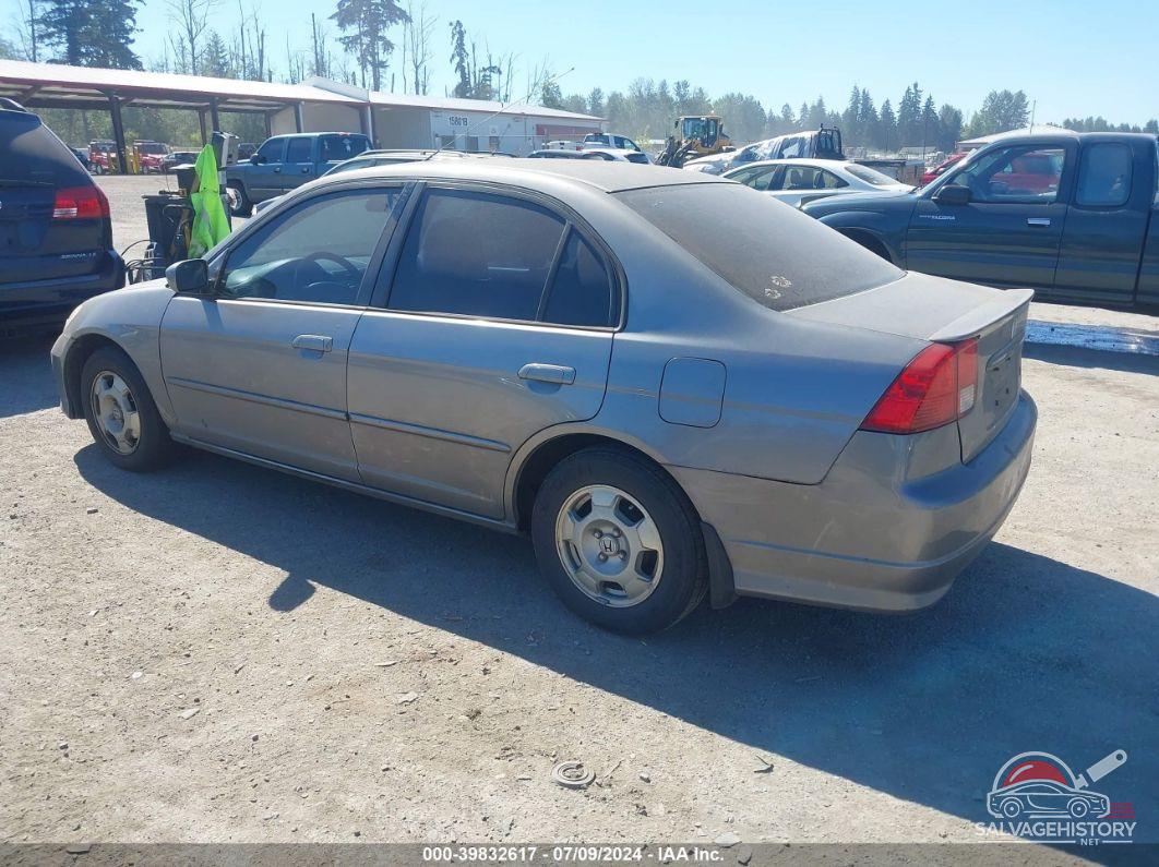 JHMES96645S011898 2005 HONDA CIVIC HYBRID photo no. 3