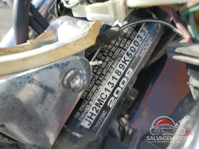 JH2MC13189K500337 2009 HONDA CM CYCLE photo no. 8