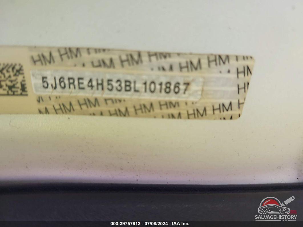 5J6RE4H53BL101867 2011 HONDA CR-V photo no. 9