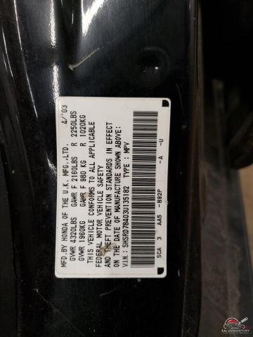 SHSRD78403U135182 2003 HONDA CRV photo no. 12