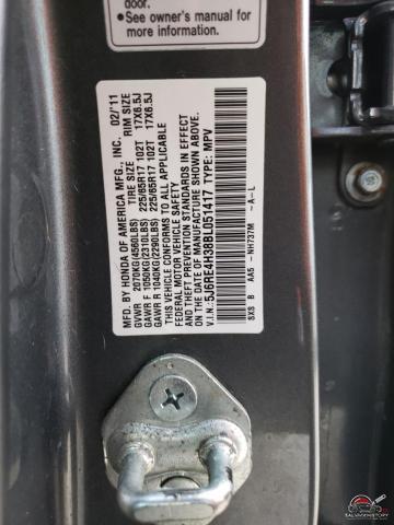 5J6RE4H38BL051417 2011 HONDA CRV photo no. 13