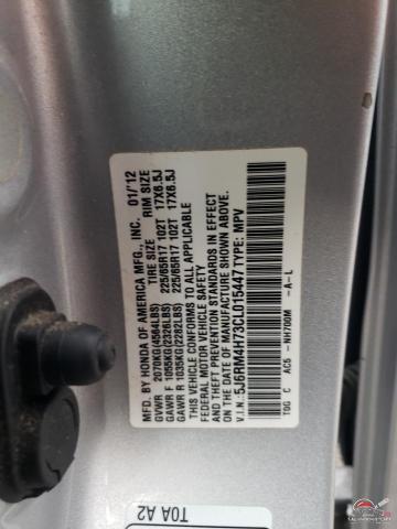 5J6RM4H73CL015447 2012 HONDA CRV photo no. 13