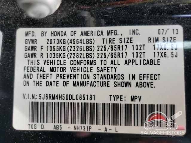 5J6RM4H50DL085181 2013 HONDA CRV photo no. 13