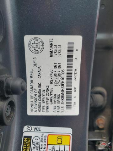 2HKRM4H53EH101305 2014 HONDA CRV photo no. 12
