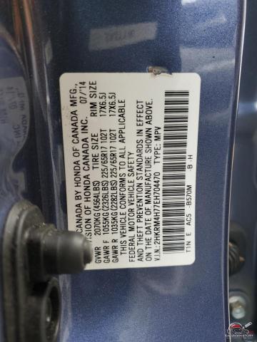 2HKRM4H77EH704470 2014 HONDA CRV photo no. 12