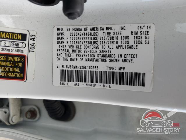 5J6RM4H32EL103955 2014 HONDA CRV photo no. 13
