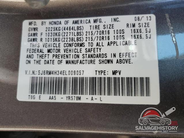 5J6RM4H34EL009057 2014 HONDA CRV photo no. 14