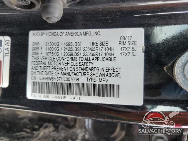 5J6RW6H37HL007068 2017 HONDA CRV photo no. 13