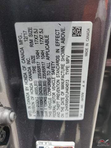 2HKRW5H31JH404513 2018 HONDA CRV photo no. 13
