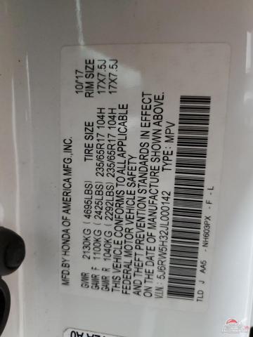 5J6RW5H32JL000142 2018 HONDA CRV photo no. 14