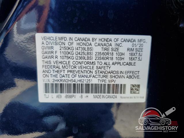 2HKRW2H54LH621251 2020 HONDA CRV photo no. 14