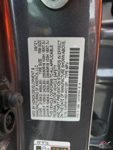 5J6RW1H82NA001281 2022 HONDA CRV photo no. 13