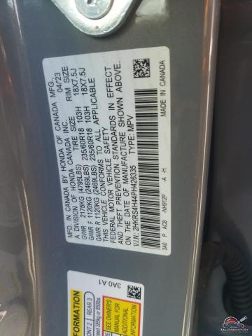 2HKRS4H44PH426335 2023 HONDA CRV photo no. 12