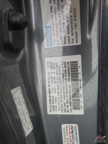 JHMZF1D4XDS001156 2013 HONDA CRZ photo no. 12