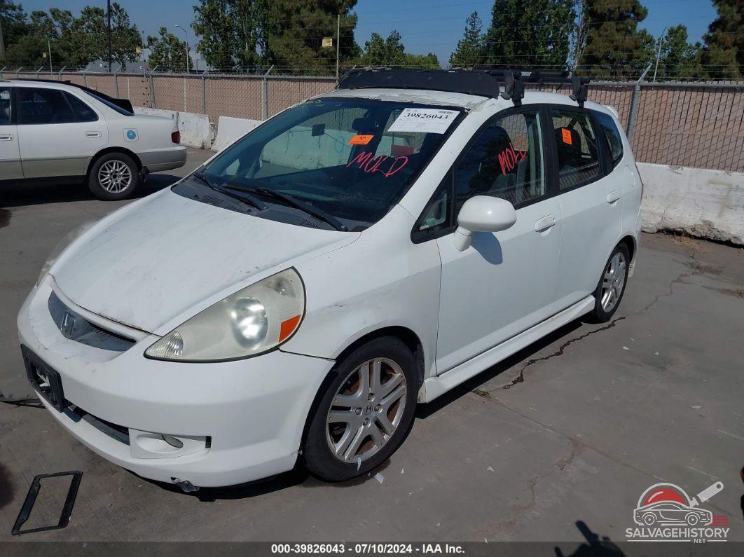 JHMGD38647S039278 2007 HONDA FIT photo no. 2
