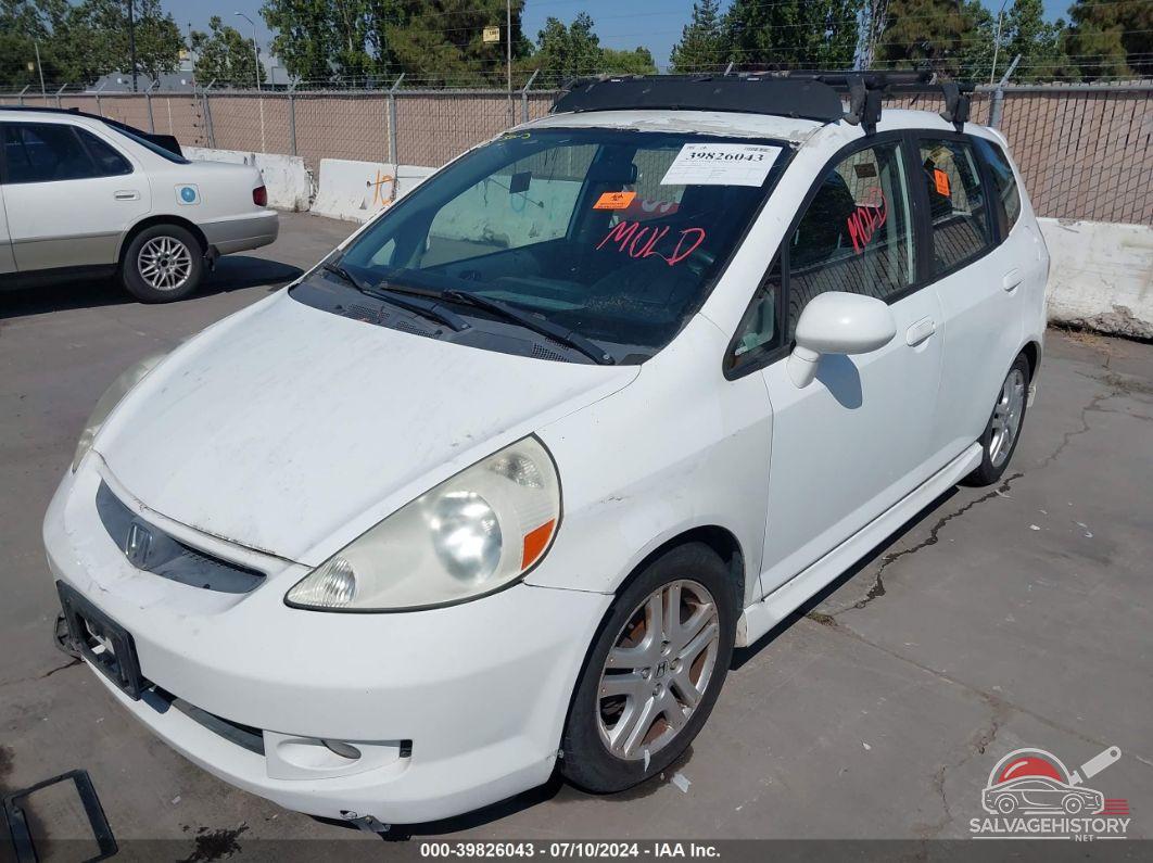 JHMGD38647S039278 2007 HONDA FIT photo no. 6