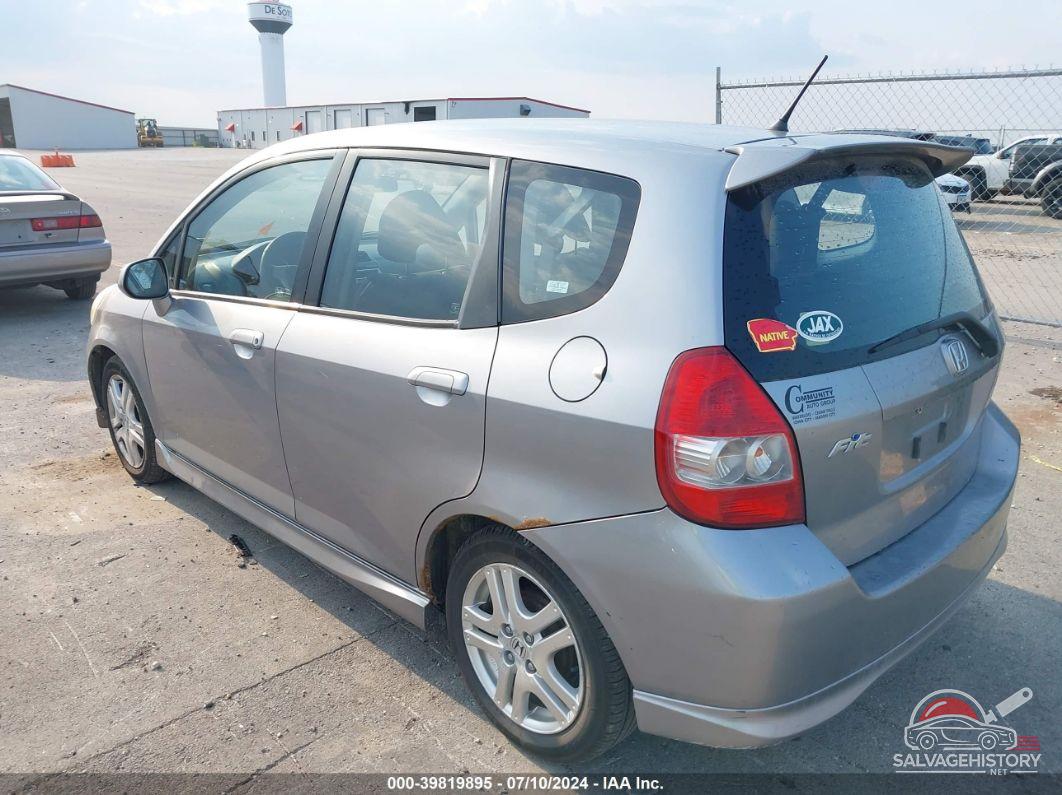 JHMGD38647S057201 2007 HONDA FIT photo no. 3