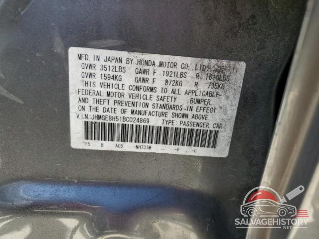 JHMGE8H51BC024869 2011 HONDA FIT photo no. 12