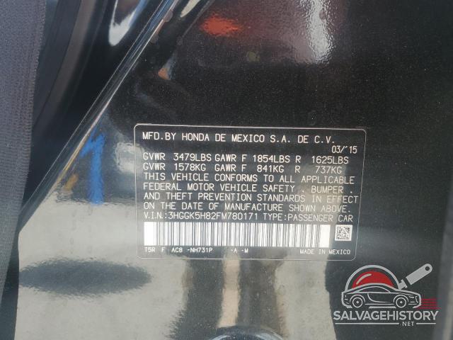 3HGGK5H82FM780171 2015 HONDA FIT photo no. 13