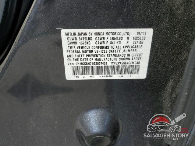 JHMGK5H74GS007408 2016 HONDA FIT photo no. 12