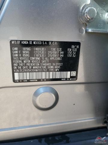 3CZRU5H30HM701762 2017 HONDA HR-V photo no. 13