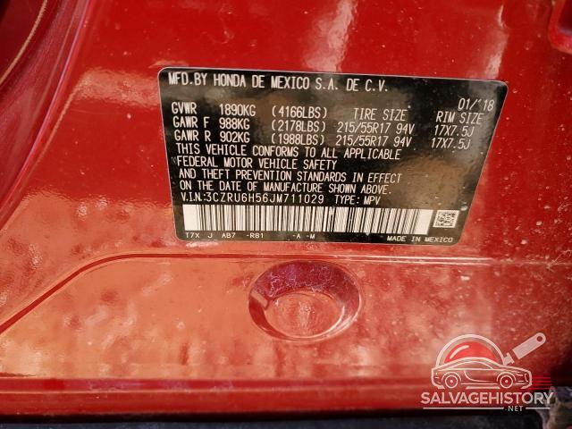 3CZRU6H56JM711029 2018 HONDA HR-V photo no. 12