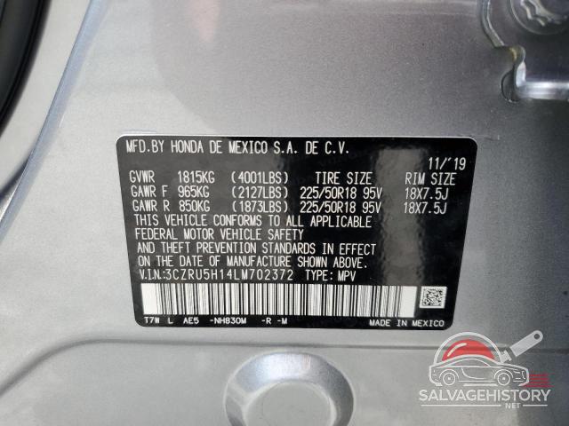 3CZRU5H14LM702372 2020 HONDA HR-V photo no. 13