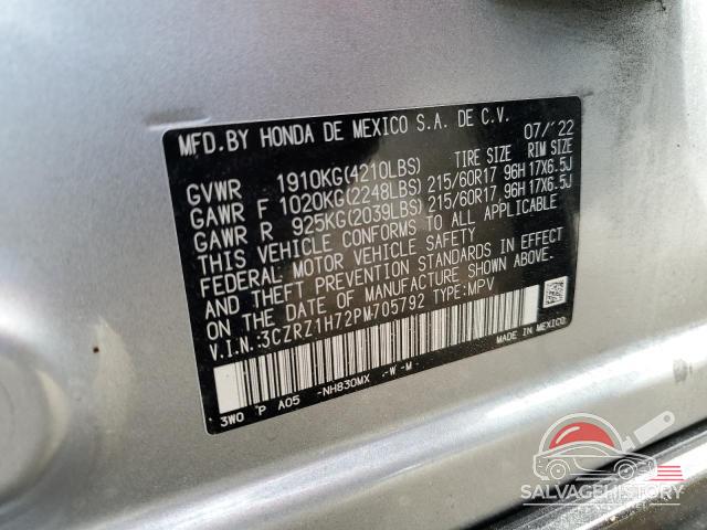 3CZRZ1H72PM705792 2023 HONDA HR-V photo no. 13