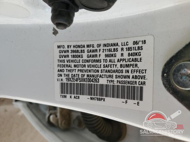 19XZE4F5XKE004263 2019 HONDA INSIGHT photo no. 12
