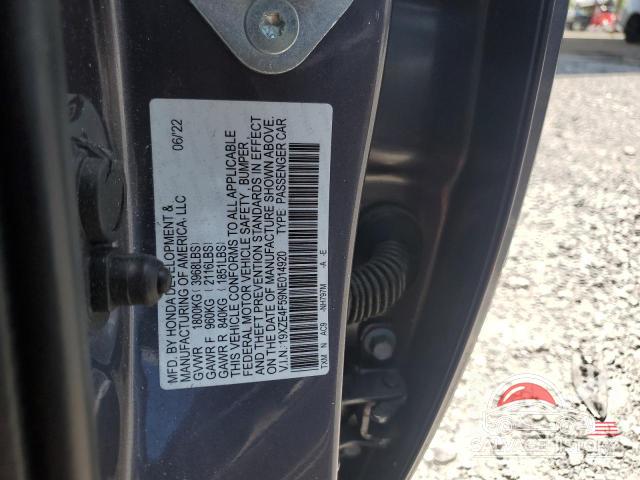 19XZE4F59NE014920 2022 HONDA INSIGHT photo no. 12