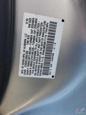5FNRL38855B111114 2005 HONDA ODYSSEY photo no. 12
