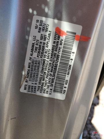5FNRL5H93BB012999 2011 HONDA ODYSSEY photo no. 12