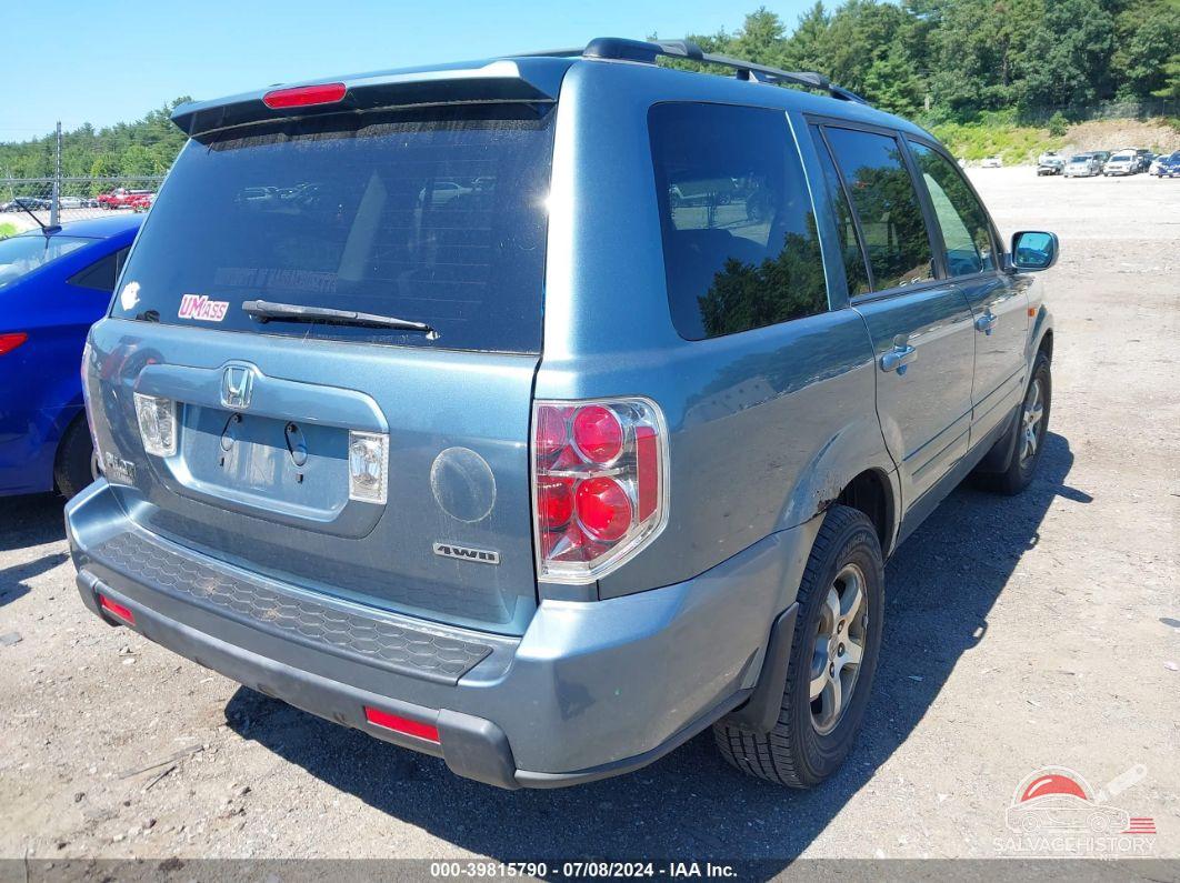 2HKYF18477H533443 2007 HONDA PILOT photo no. 4