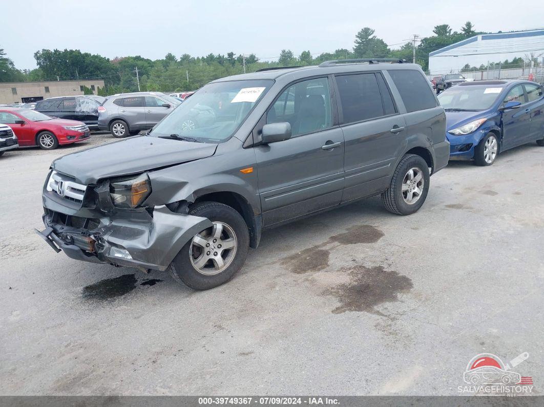 2HKYF18657H517033 2007 HONDA PILOT photo no. 2