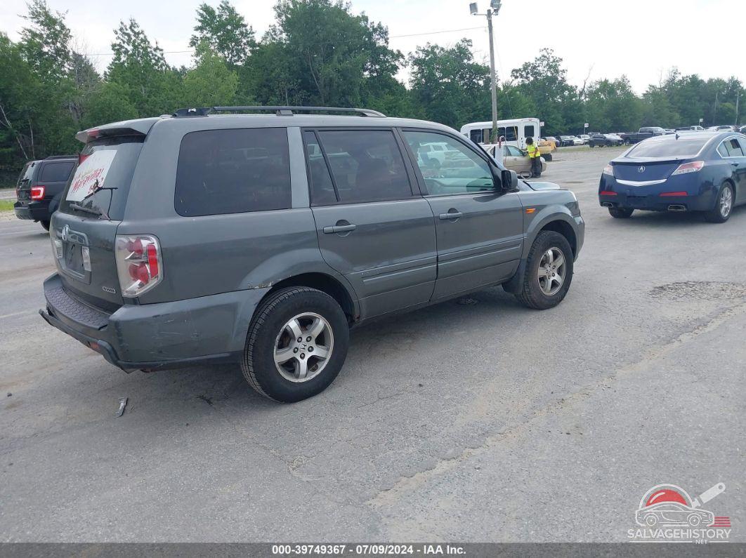 2HKYF18657H517033 2007 HONDA PILOT photo no. 4