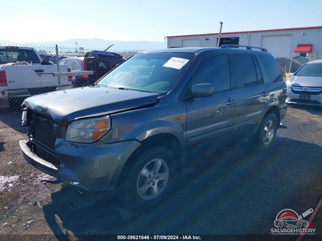 2HKYF18667H539610 2007 HONDA PILOT photo no. 2