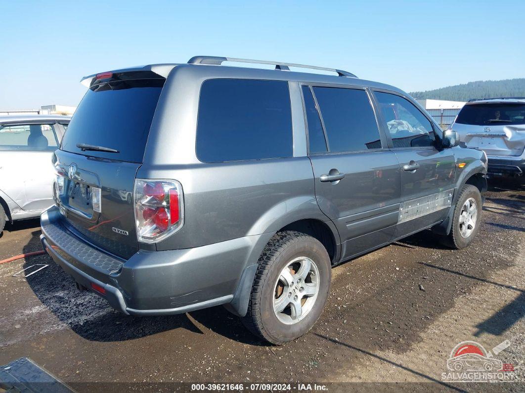 2HKYF18667H539610 2007 HONDA PILOT photo no. 4
