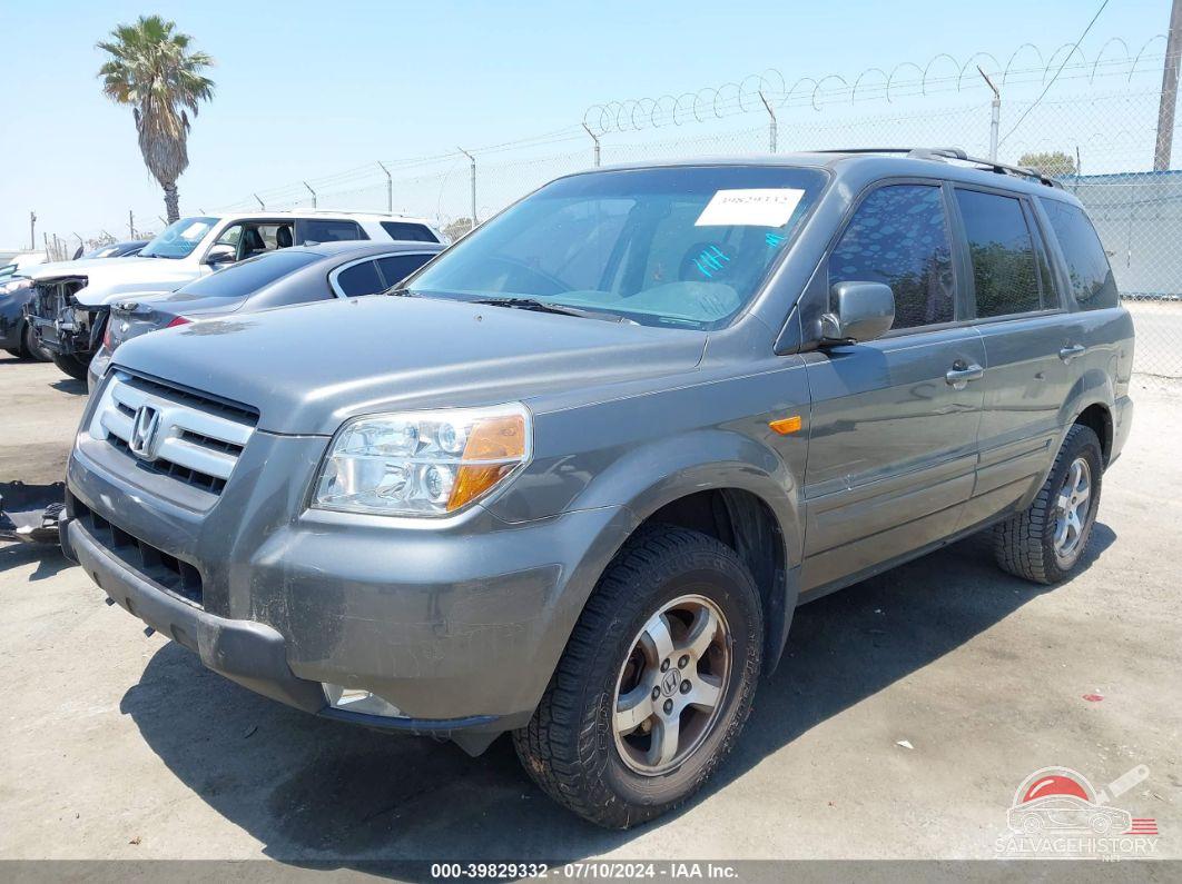 5FNYF18308B042607 2008 HONDA PILOT photo no. 2