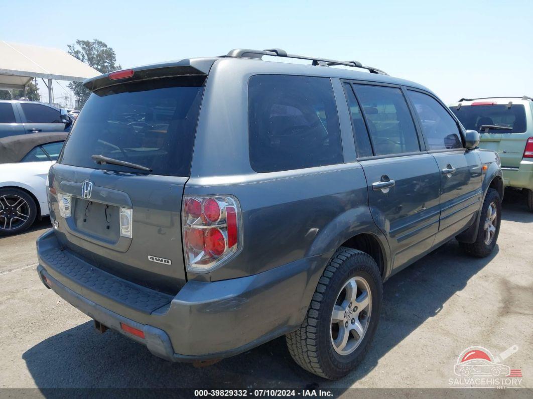 5FNYF18308B042607 2008 HONDA PILOT photo no. 4
