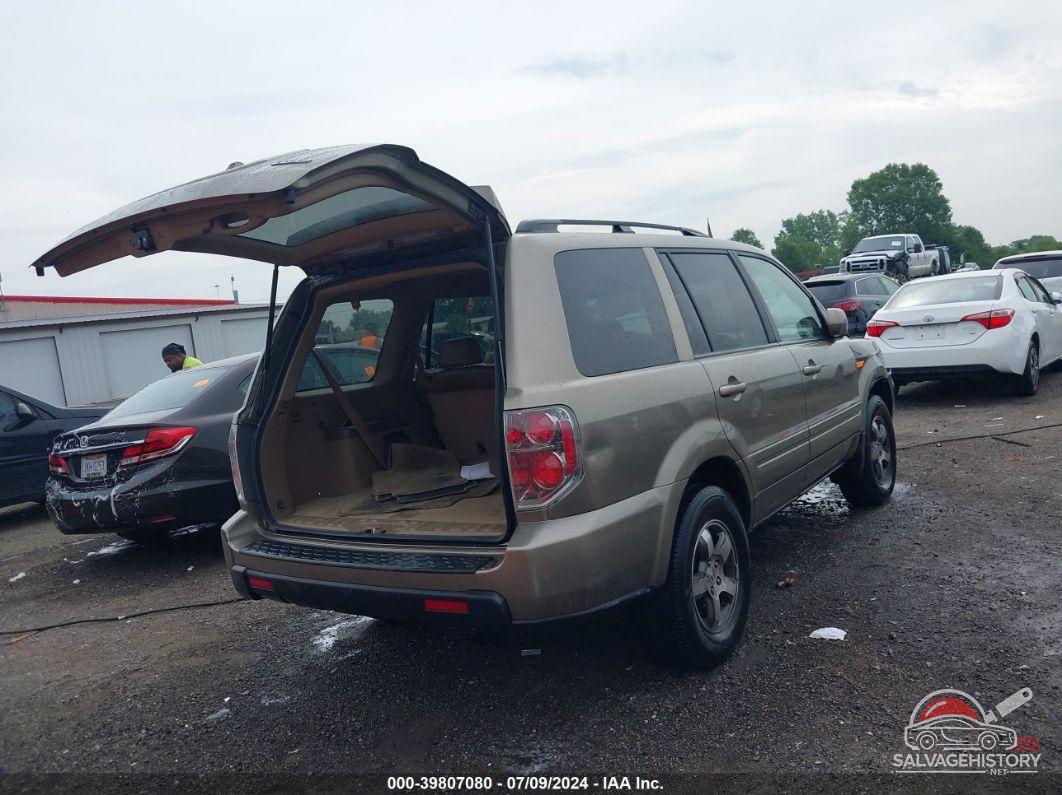 5FNYF18778B026276 2008 HONDA PILOT photo no. 4