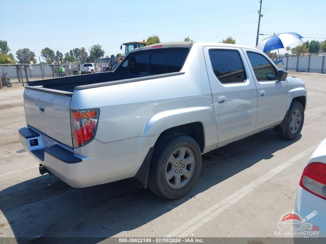 2HJYK16307H549462 2007 HONDA RIDGELINE photo no. 4