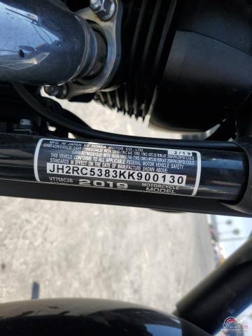 JH2RC5383KK900130 2019 HONDA VT CYCLE photo no. 8