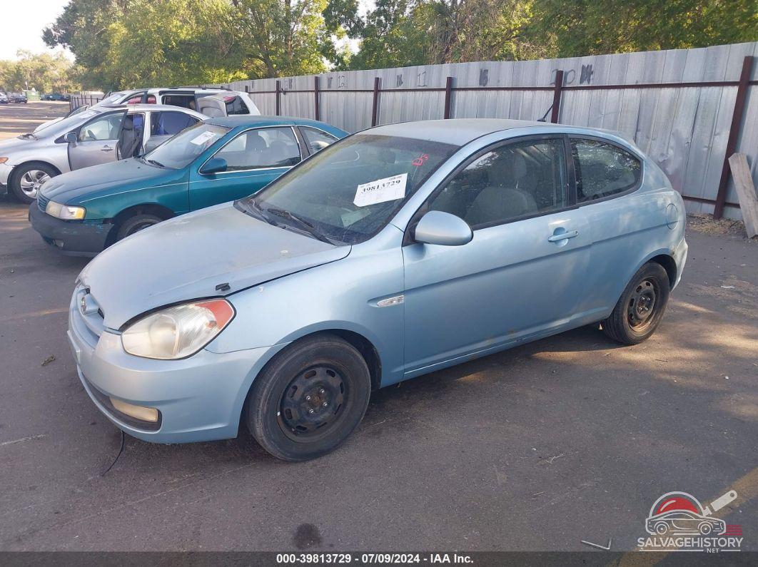 KMHCN36C17U045514 2007 HYUNDAI ACCENT photo no. 2