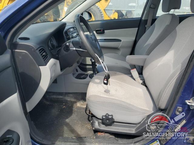 KMHCN45C99U333761 2009 HYUNDAI ACCENT photo no. 7