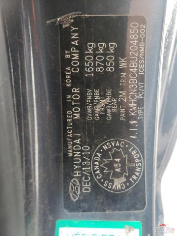 KMHCN3BC4BU204850 2011 HYUNDAI ACCENT photo no. 13