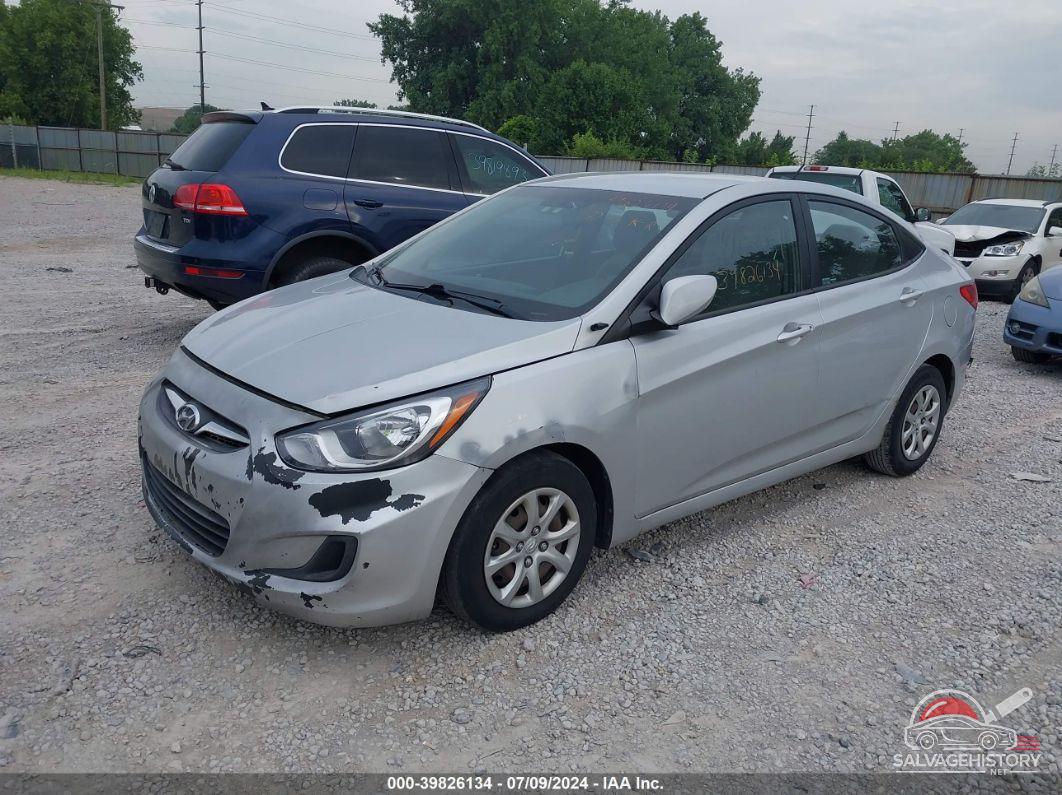 KMHCT4AE4EU674010 2014 HYUNDAI ACCENT photo no. 2