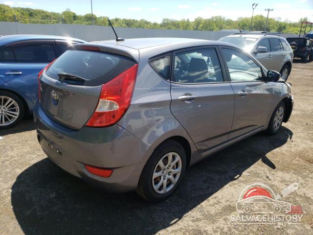 KMHCT5AE4EU179344 2014 HYUNDAI ACCENT photo no. 3