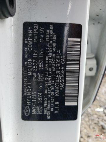KMHCT4AE0FU935814 2015 HYUNDAI ACCENT photo no. 13