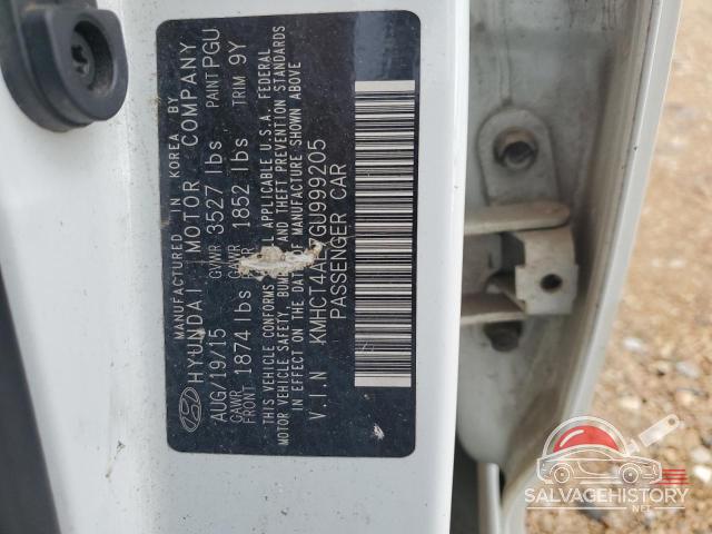 KMHCT4AE7GU999205 2016 HYUNDAI ACCENT photo no. 12